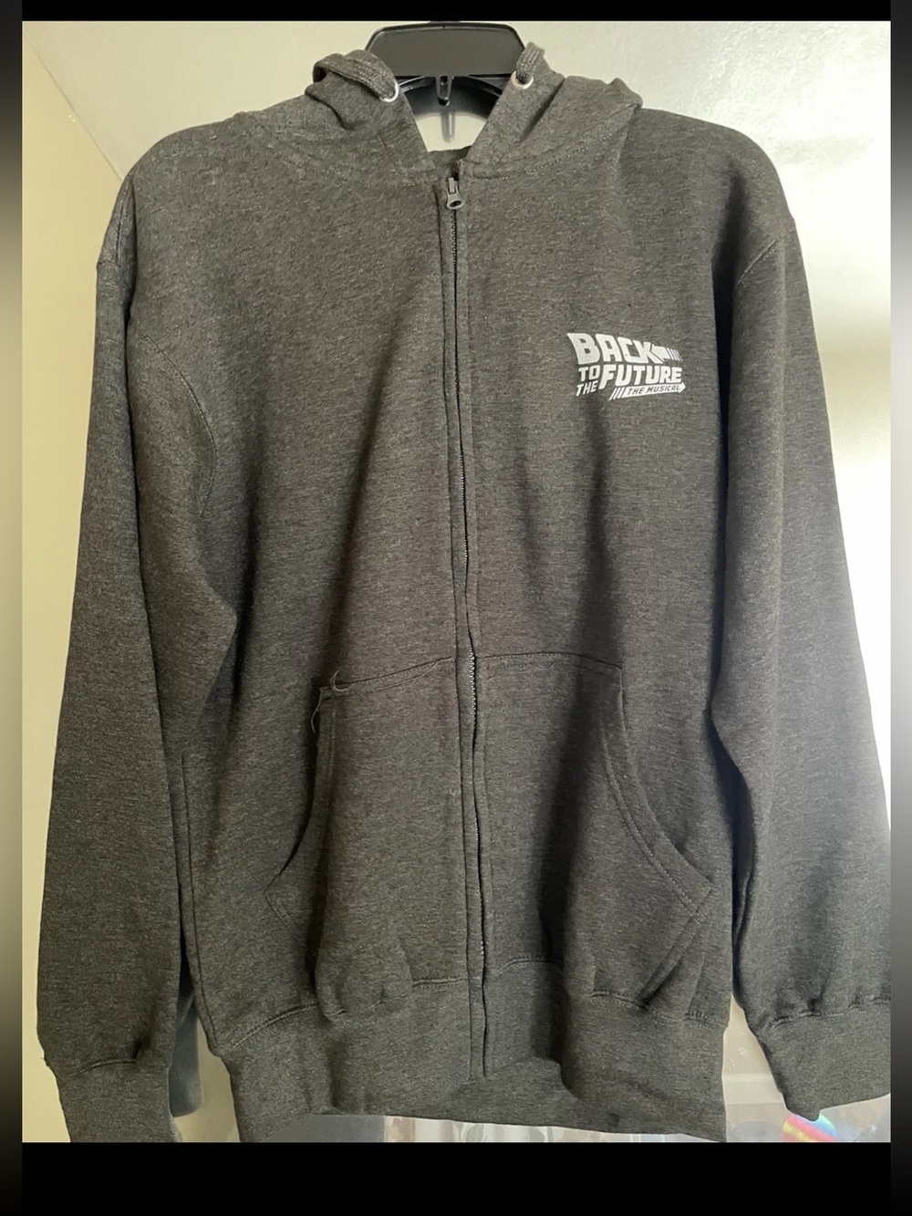 Back to the Future: Musical small zip hoodie